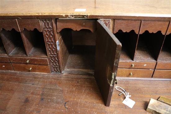 A Georgian mahogany bureau, W.118cm